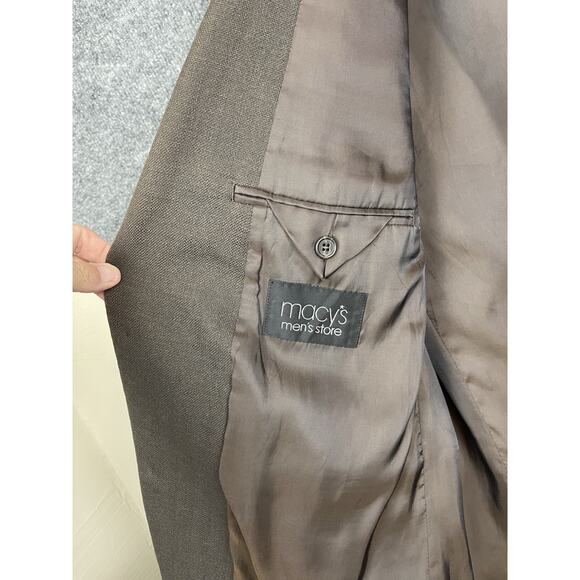 Lauren Ralph Lauren Men's Jacket Blazer Coat Size 44L Brown Rayon Blend - Picture 11 of 16